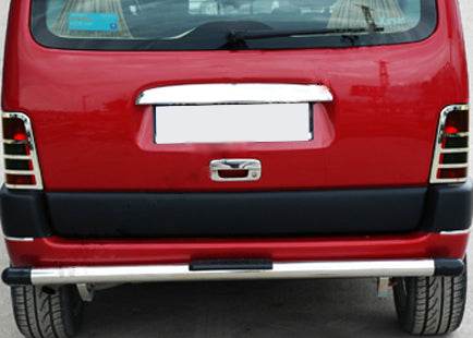 Cover over the number (1996-2002, 1 door, stainless steel) for Peugeot Partner 1996-2008 - Reelken Auto