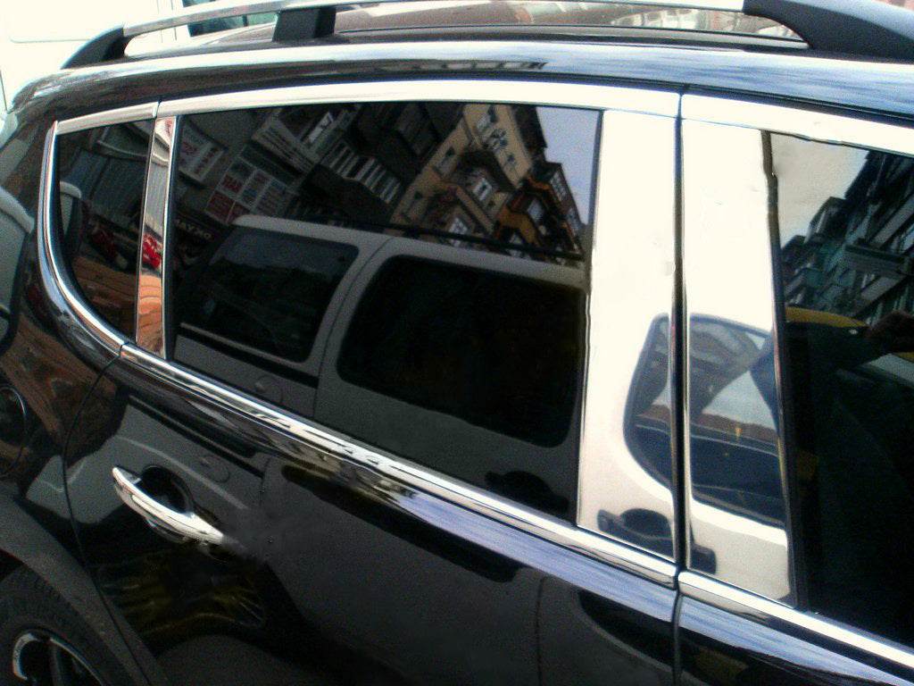 Pads on rack (stainless steel) for Peugeot 3008 2008-2016 - Reelken Auto
