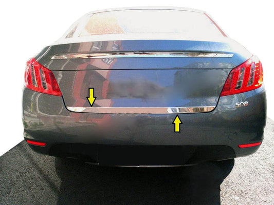 The edge of the trunk (stainless) for Peugeot 508 2010-2018 - Reelken Auto