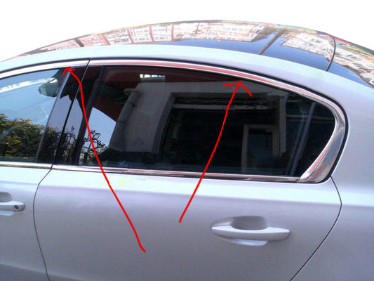 Upper Window Trim Stainless Steel (Sedan) for Peugeot 508 2010-2018 - image 1