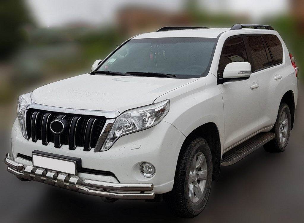 Front protection F3-31 (stainless steel) for Toyota Land Cruiser Prado 150 - Reelken Auto