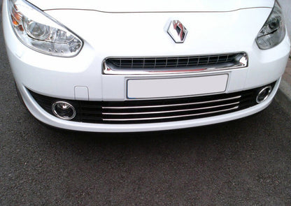 Bumper Grille Trim Covers (2009-2013, Stainless Steel) for Renault Fluence 2009-2016 - image 1