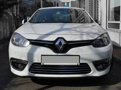 Overlays on a bumper (2013↗, stainless steel) for Renault Fluence 2009-2016 - image 2