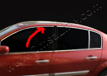 Upper window trim (HB, 6 pcs, stainless steel) for Renault Megane III 2009-2016 - image 2