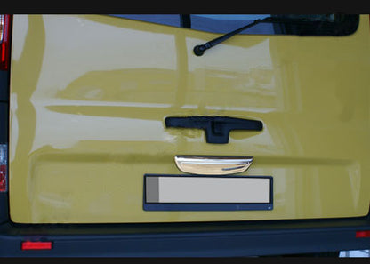 Chrome bracket above the number (bottom, stainless steel) for Nissan Primastar 2002-2014 - image 1