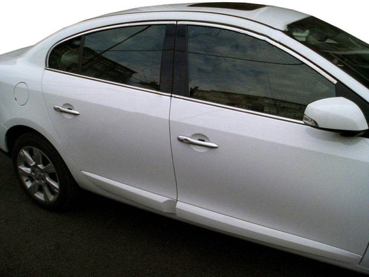 The upper trim (4 piece, stainless steel) for Renault Fluence 2009-2016 - Reelken Auto