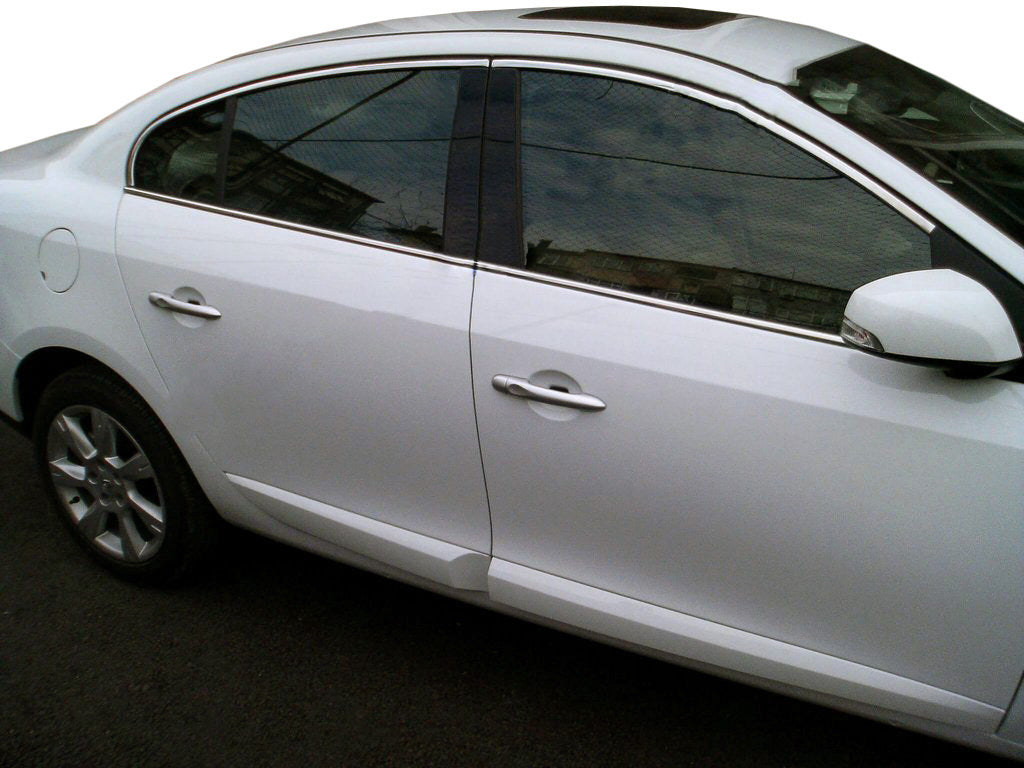 Upper window trim stainless steel (4 pcs) for Renault Fluence 2009-2016 - image 1