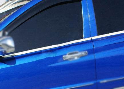 Moldings on side Windows (4 PCs, stainless steel) for SsangYong Action 2006↗ - Reelken Auto