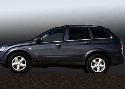 The outer edging of the glass (6 PCs, stainless steel) for SsangYong Kyron 2005-2014 - Reelken Auto