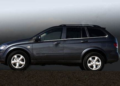 The outer edging of the glass (6 PCs, stainless steel) for SsangYong Kyron 2005-2014 - Reelken Auto