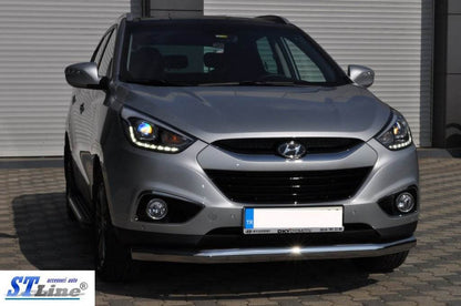 Front arc ST008 (stainless) for Hyundai IX-35 2010-2015 - Reelken Auto
