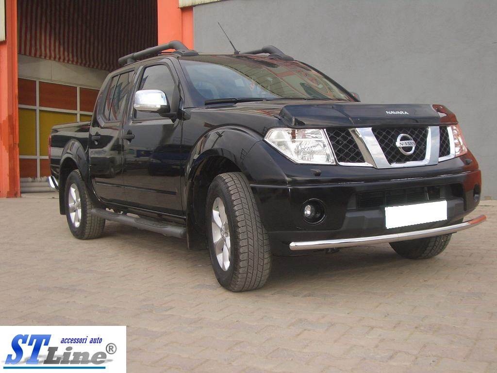 Front protection ST008 (stainless) for Nissan Navara 2006-2015 - Reelken Auto