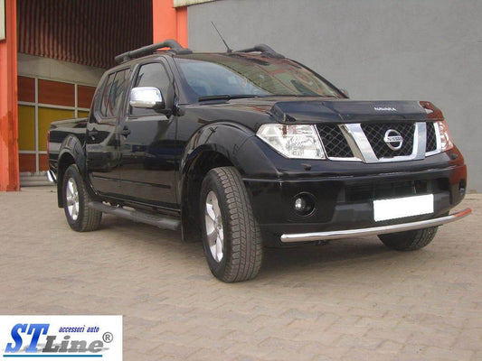 Front protection ST008 (stainless) for Nissan Navara 2006-2015 - Reelken Auto