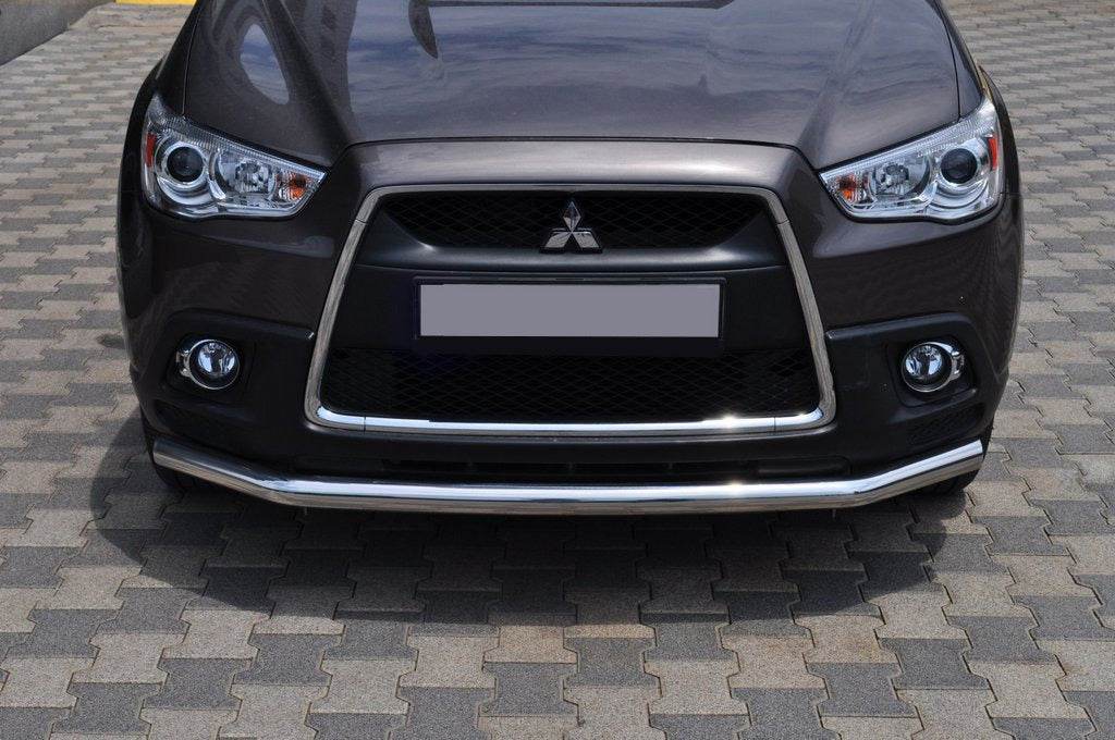Front protection ST008 (stainless) for Mitsubishi ASX 2010-2023 - Reelken Auto