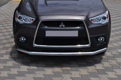 Front protection ST008 (stainless) for Mitsubishi ASX 2010-2023 - Reelken Auto