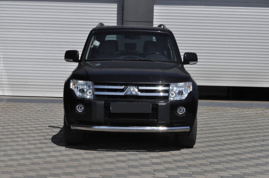 Front Bar ST008 (Stainless Steel) for Mitsubishi Pajero Wagon IV 2006-2021 - image 1