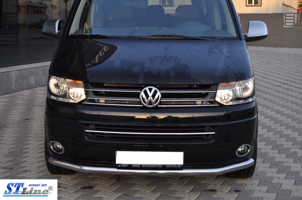 Lower Single Front Lip (Stainless Steel) for Volkswagen T5 2010-2015 - image 2