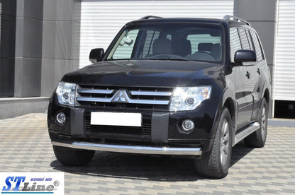 Front Bar ST008 (Stainless Steel) for Mitsubishi Pajero Wagon IV 2006-2021 - image 3