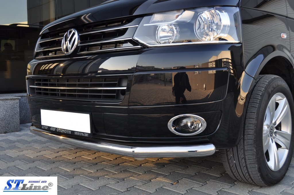 Front bumper guard (stainless steel) for Volkswagen T5 2010-2015 - image 3