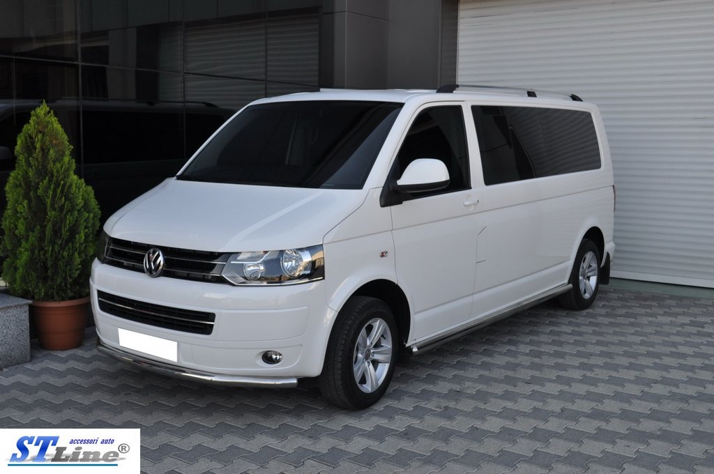 Front bumper guard (stainless steel) for Volkswagen T5 2010-2015 - image 6