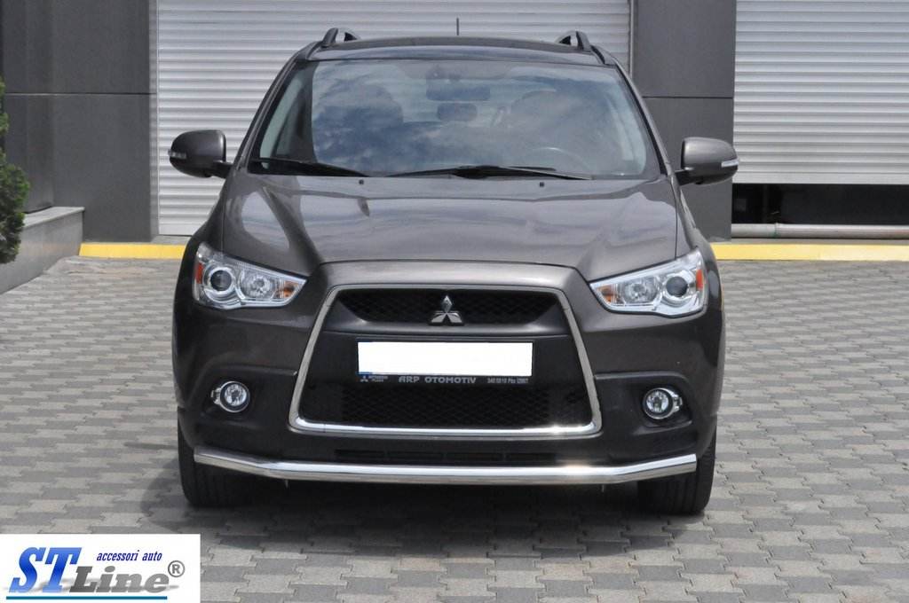 Front protection ST008 (stainless) for Mitsubishi ASX 2010-2023 - Reelken Auto