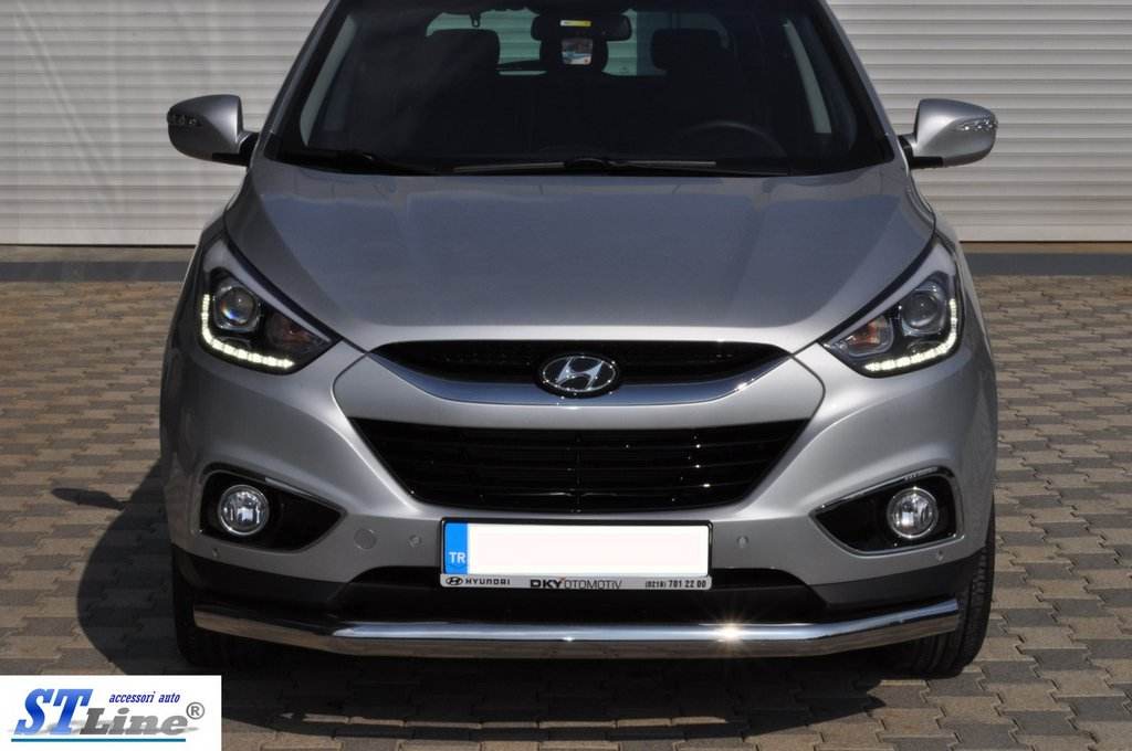 Front arc ST008 (stainless) for Hyundai IX-35 2010-2015 - Reelken Auto