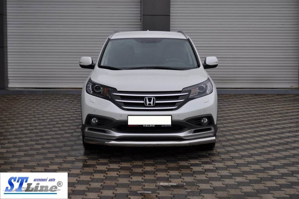 Front protection ST008 (stainless steel) for Honda CRV 2012-2016 - Reelken Auto