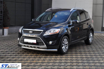 Front protection ST008 (stainless) for Ford Kuga 2008-2013 - Reelken Auto