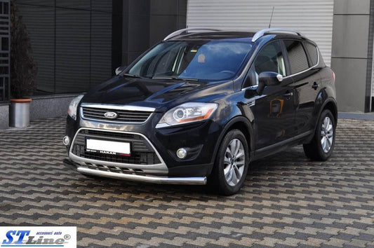 Front protection ST008 (stainless) for Ford Kuga 2008-2013 - Reelken Auto