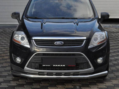 Front protection ST008 (stainless) for Ford Kuga 2008-2013 - Reelken Auto