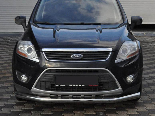 Front protection ST008 (stainless) for Ford Kuga 2008-2013 - Reelken Auto