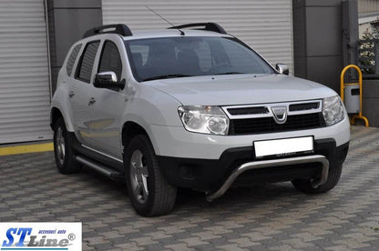 Front protection ST011 (stainless) for Dacia Duster 2008-2018 - Reelken Auto
