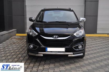 Front arc ST014-1 (stainless steel.) for Hyundai IX-35 2010-2015 - Reelken Auto