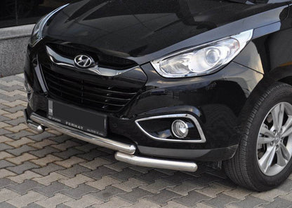 Front arc ST014-1 (stainless steel.) for Hyundai IX-35 2010-2015 - Reelken Auto