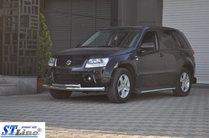 Front Double Bar 60/42mm Stainless Steel for Suzuki Grand Vitara 2005-2017 - image 4