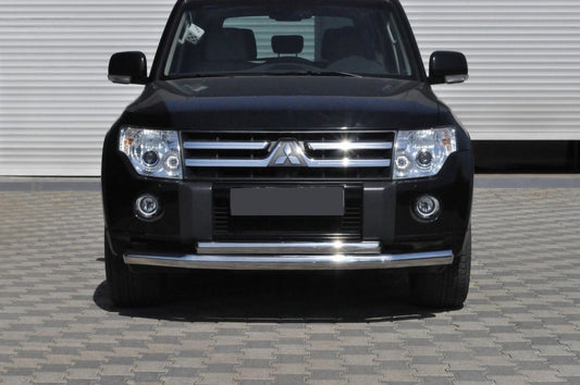 Front protection ST014 (stainless) for Mitsubishi Pajero Wagon IV - image 1