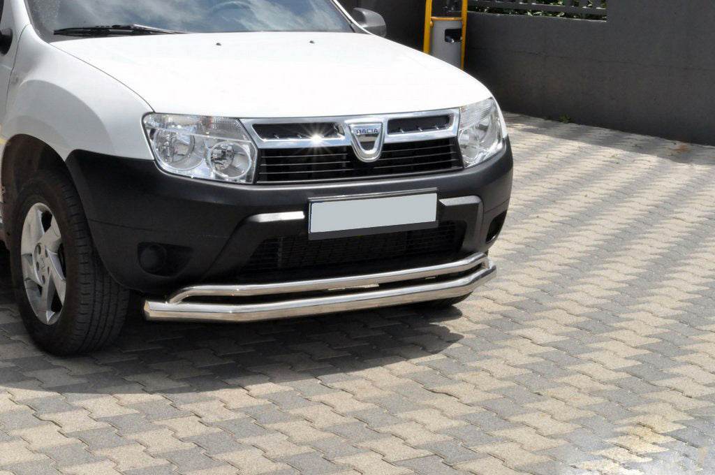 Front protection ST017 (stainless) for Dacia Duster 2008-2018 - Reelken Auto