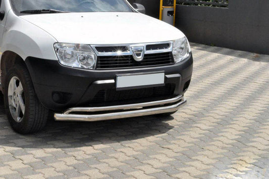 Front protection ST017 (stainless) for Dacia Duster 2008-2018 - Reelken Auto