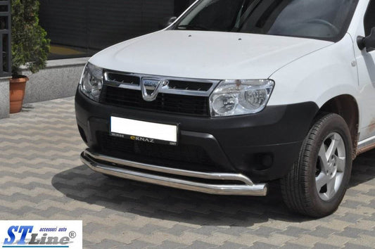 Front protection ST017 (stainless) for Dacia Duster 2008-2018 - Reelken Auto