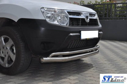 Front protection ST017 (stainless) for Dacia Duster 2008-2018 - Reelken Auto