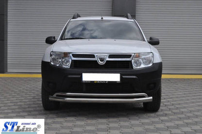 Front protection ST017 (stainless) for Dacia Duster 2008-2018 - Reelken Auto