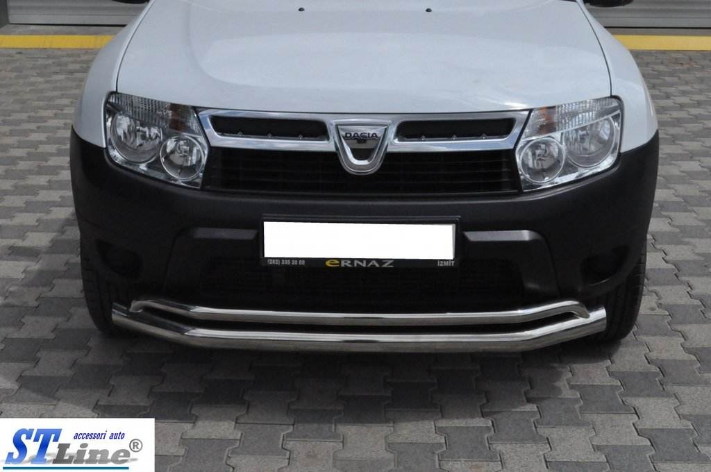 Front protection ST017 (stainless) for Dacia Duster 2008-2018 - Reelken Auto