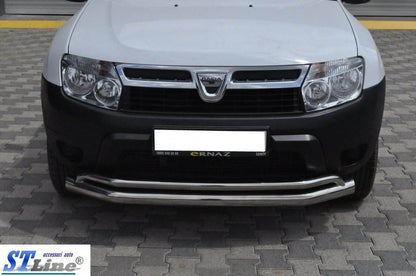 Front protection ST017 (stainless) for Dacia Duster 2008-2018 - Reelken Auto