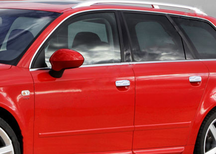 Chrome Door Handle Covers (4 pcs, Stainless Steel) for Seat Exeo 2008-2013 - image 1