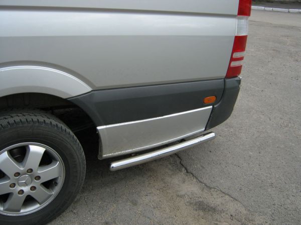 Side pipes behind rear wheel (2 pcs, stainless steel) for Mercedes Sprinter W906 2006-2018 - image 5