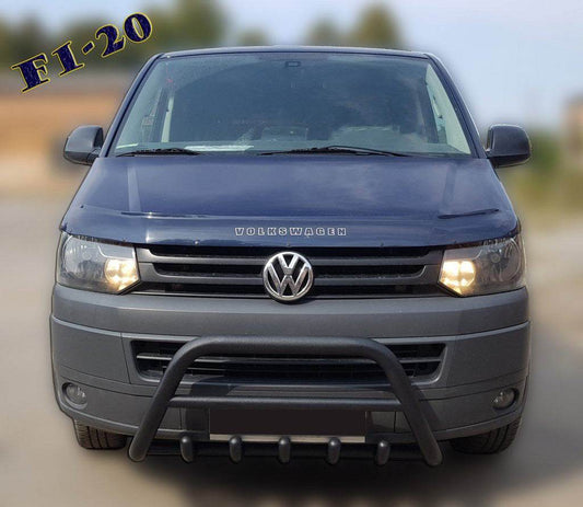 The WT003 Black bumper guard (stainless) for Volkswagen T5 2010-2015 - Reelken Auto