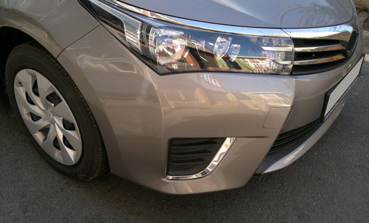Chrome Fog Light Covers (2013-2016, Stainless Steel) for Toyota Corolla 2013-2019 - image 1