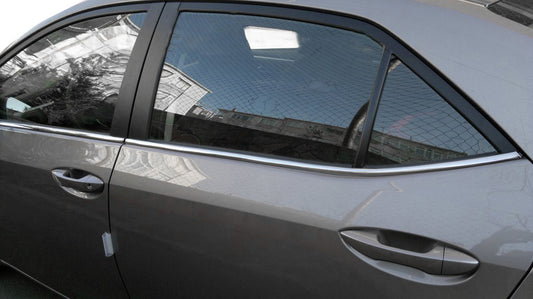 Lower Door Trim Chrome Covers (4 pcs, Stainless Steel) for Toyota Corolla 2013-2019 - image 1