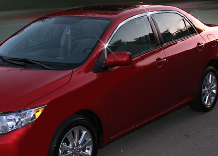 Upper window trim stainless steel (4 pcs) for Toyota Corolla 2007-2013 - image 2