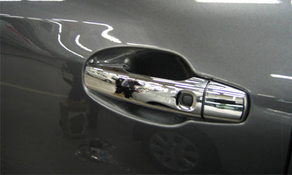 Pads on the handles 2008-2015 (4 pieces, stainless steel) for Toyota Land Cruiser 200 - image 5